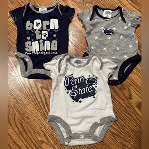 Penn State Bodysuit Set - Navy, Gray, White